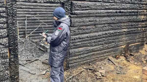 На месте пожара - Sputnik Беларусь