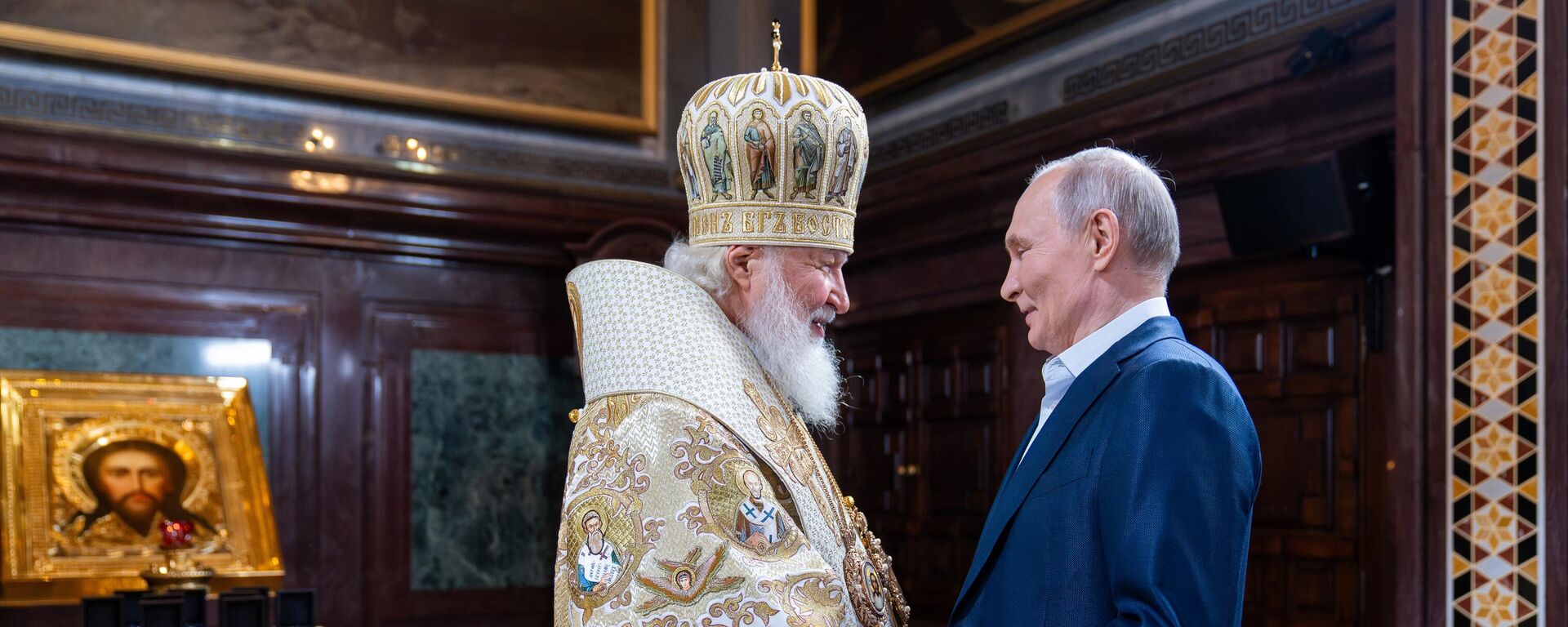 Президент РФ Владимир Путин и патриарх Московский и всея Руси Кирилл - Sputnik Беларусь, 1920, 14.03.2026