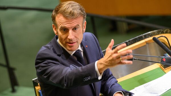 Президент Франции Эммануэль Макрон - Sputnik Беларусь