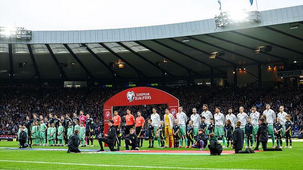 Матч между сборными Беларуси и Шотландии  - Sputnik Беларусь