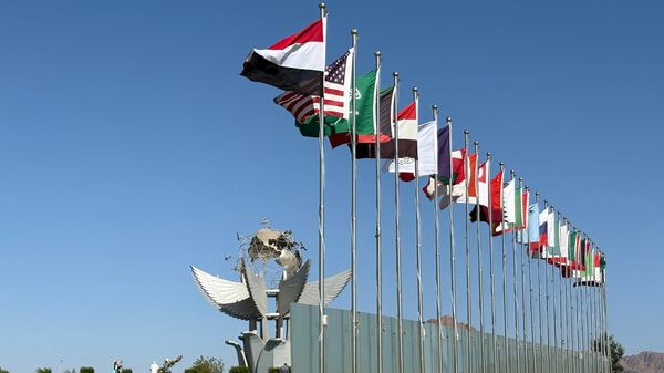 Флаги участников саммита в Египте - Sputnik Беларусь