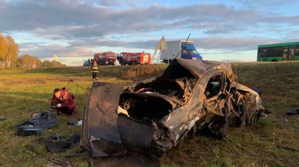 На месте ДТП - Sputnik Беларусь