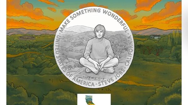 Памятная монета со Стивом Джобсом - Sputnik Беларусь