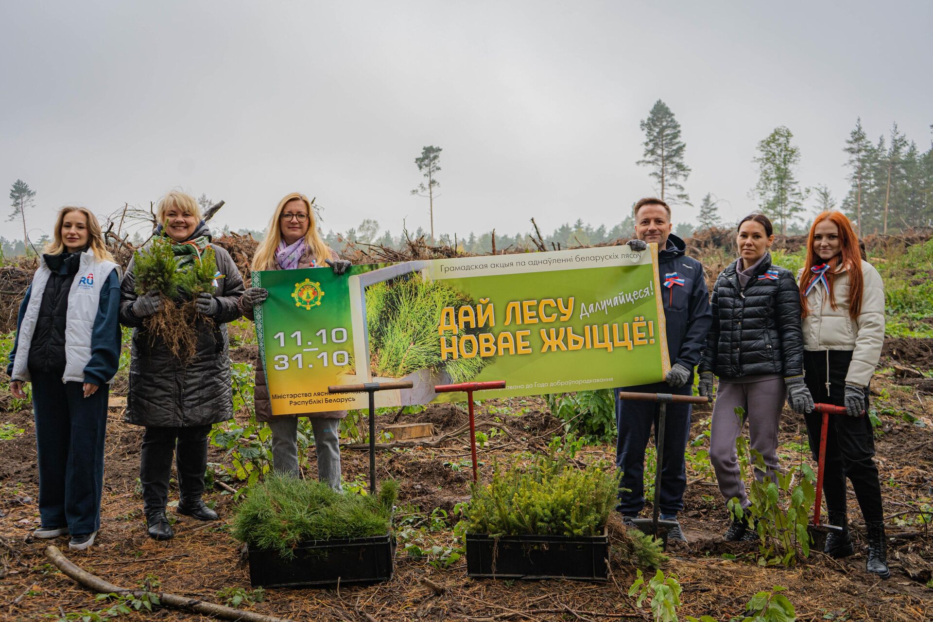 Русский дом Гродно присоединился к акции Дай лесу новае жыццё! - Sputnik Беларусь, 1920, 16.10.2025