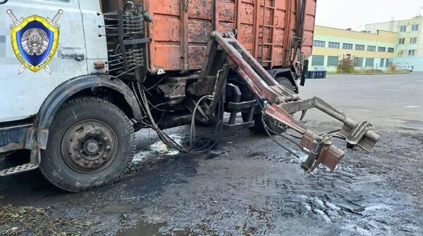 Место гибели водителя в Могилеве - Sputnik Беларусь