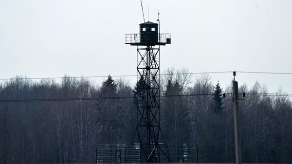 Вышка на белорусско-латвийской границе, архивное фото - Sputnik Беларусь