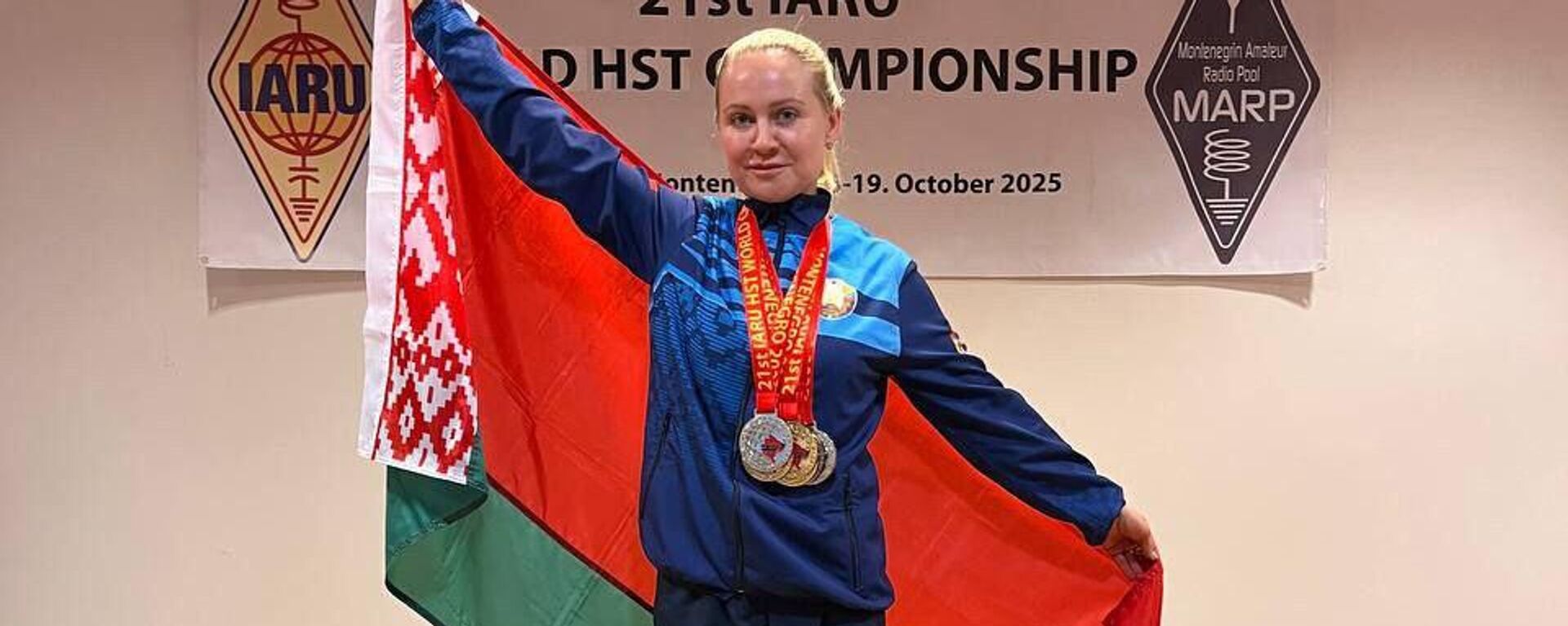 Дзесяціразовая чэмпіёнка свету па хуткаснай радыётэлеграфіі Ірына Чуйкевіч - Sputnik Беларусь, 1920, 22.10.2025