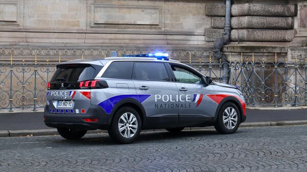 Полицейская машина возле Лувра - Sputnik Беларусь