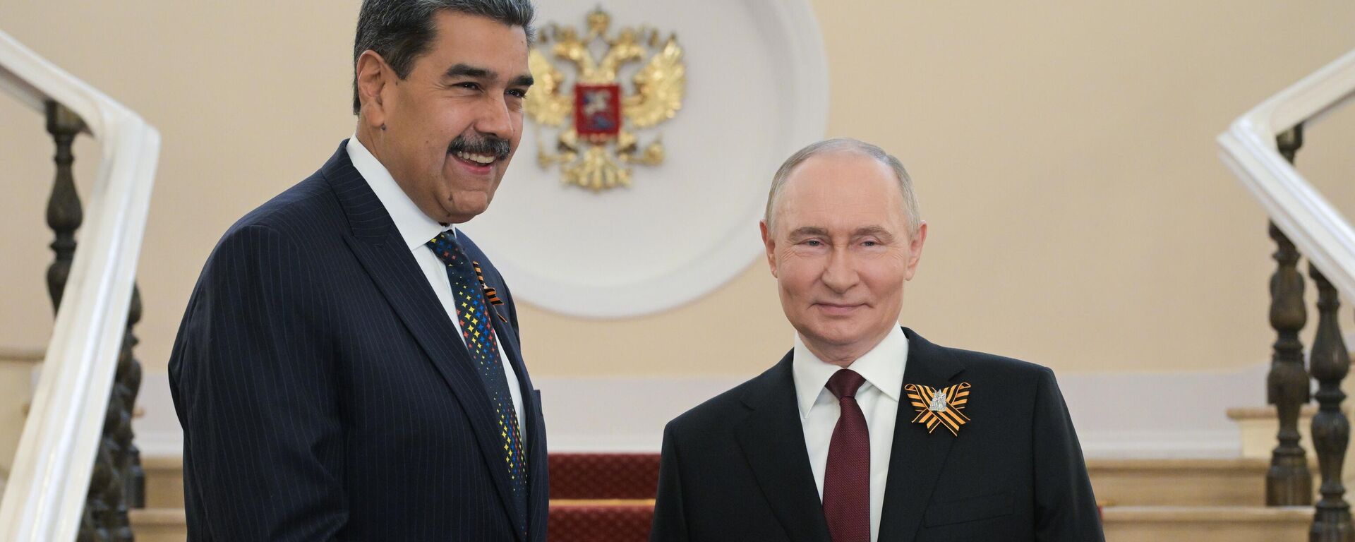 Прэзідэнт РФ Уладзімір Пуцін і прэзідэнт Венесуэлы Нікалас Мадура - Sputnik Беларусь, 1920, 27.10.2025