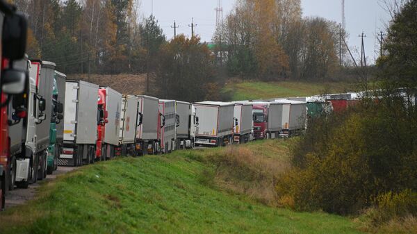 Фуры у ПП Каменный Лог - Sputnik Беларусь