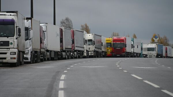 Фуры у ПП Каменный Лог - Sputnik Беларусь