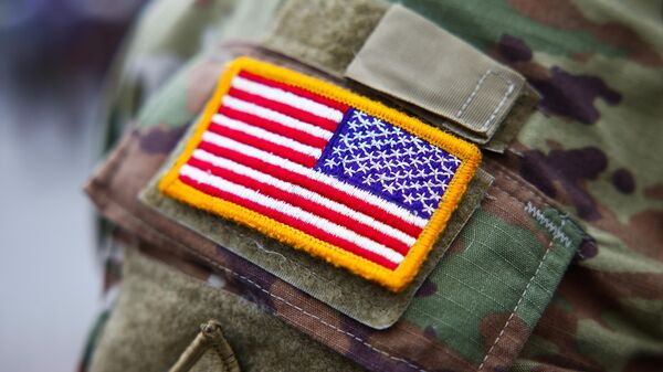 Флаг США на военной форме - Sputnik Беларусь