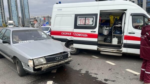 На месте ДТП в Минске - Sputnik Беларусь