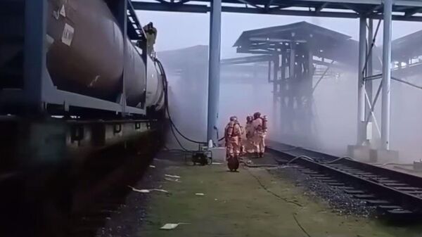 На месте ЧП на Беларуськалии - Sputnik Беларусь