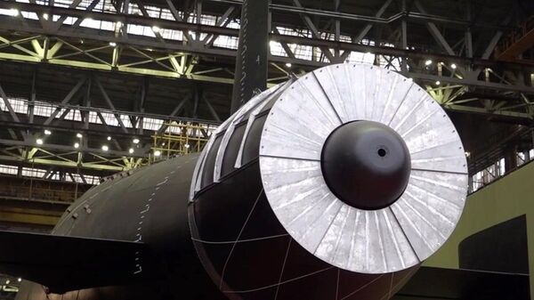 Спуск на воду подлодки Хабаровск - Sputnik Беларусь