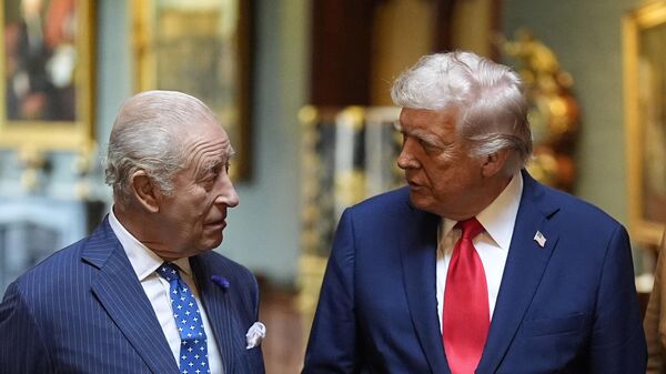 Король Великобритании Карл III и президент США Дональд Трамп - Sputnik Беларусь