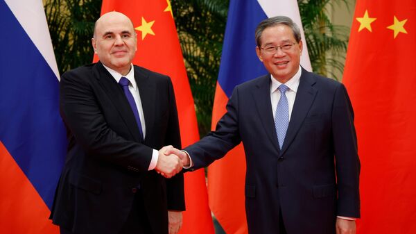 Председатель правительства РФ Михаил Мишустин и премьер Государственного совета Китая Ли Цян - Sputnik Беларусь