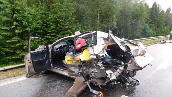 Последствия смертельного ДТП на трассе М2 - Sputnik Беларусь