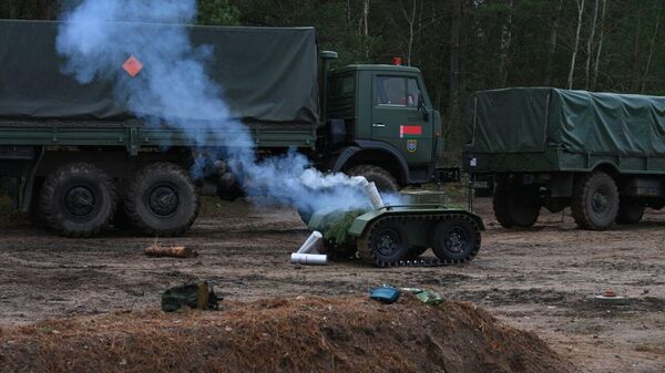 Учебный сбор военных в Витебской области - Sputnik Беларусь