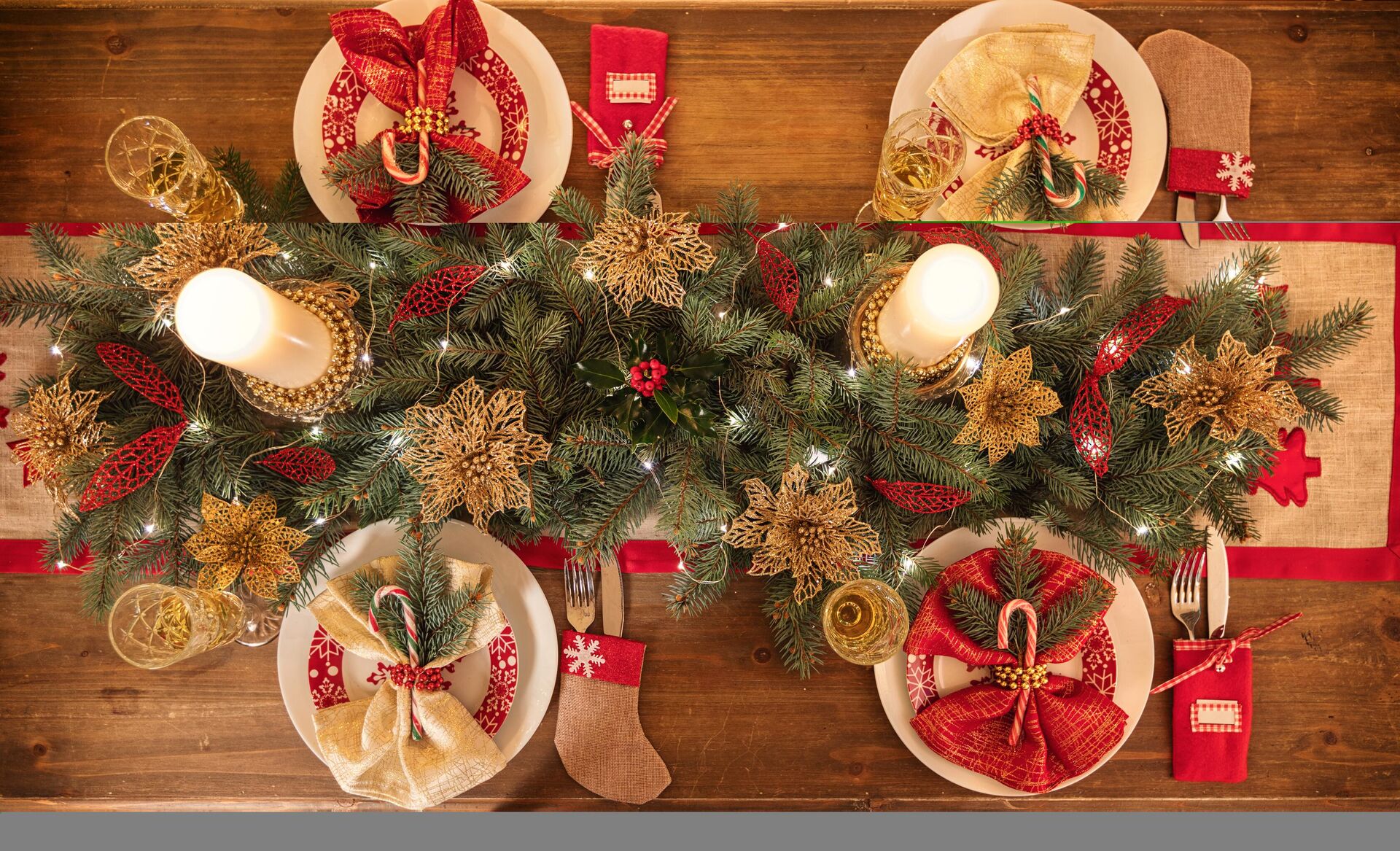 Сервировка новогоднего стола