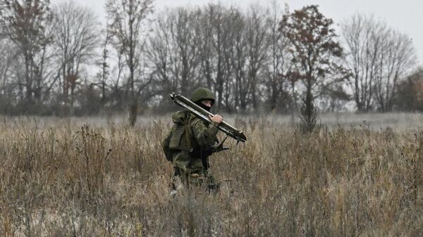 Боевая работа самоходной пушки 2С7 Пион группировки Запад - Sputnik Беларусь