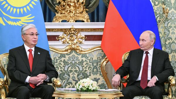 Переговоры президента Владимира Путина и президента Казахстана Касым-Жомарта Токаева - Sputnik Беларусь