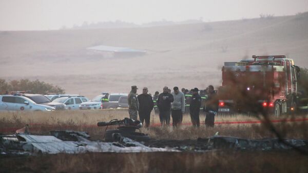 На месте падения самолета - Sputnik Беларусь