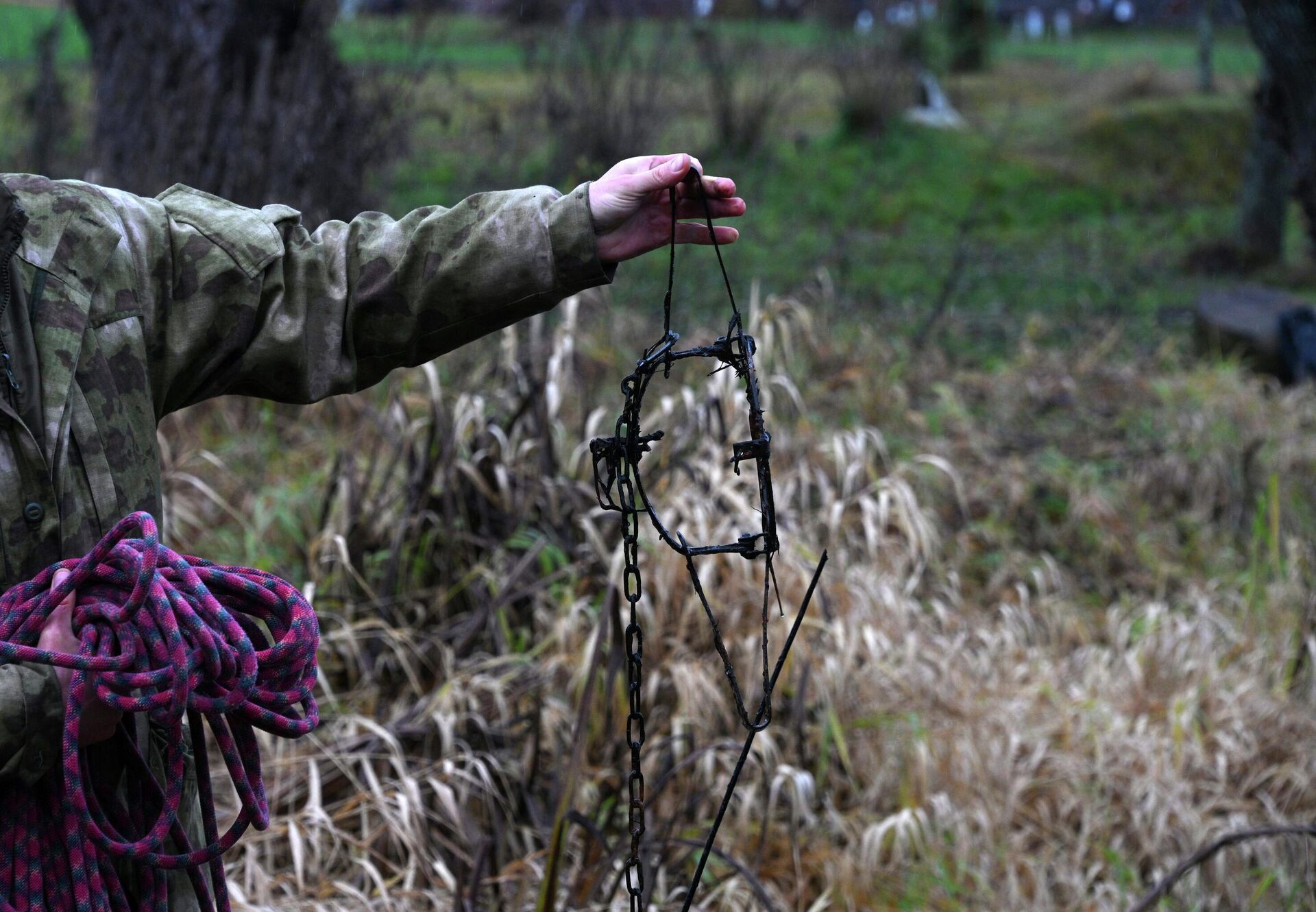 Найденный в реке капкан