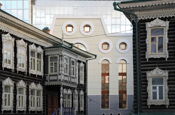 Деревянные дома в старой части Томска - Sputnik Беларусь