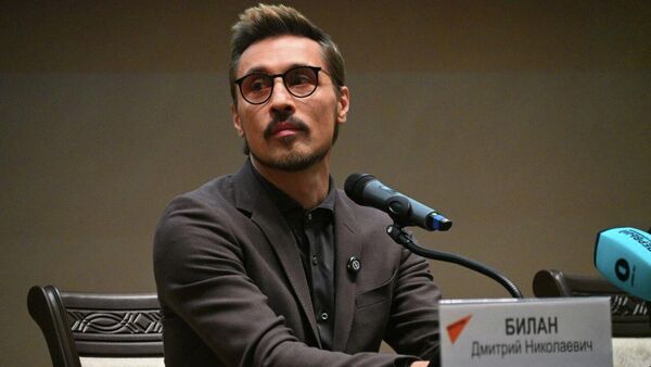 Дима Билан на пресс-конференции в Минске - Sputnik Беларусь