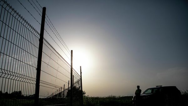 Литовский пограничник на границе с Беларусью, архивное фото - Sputnik Беларусь