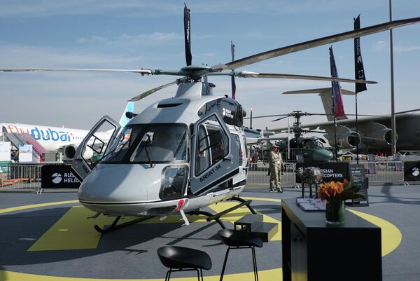 Лёгкі шматмэтавы верталёт &quot;Ансат-М&quot;. Верталёт поўнасцю імпартазамешчаны і ўпершыню прадстаўлены за мяжой. - Sputnik Беларусь