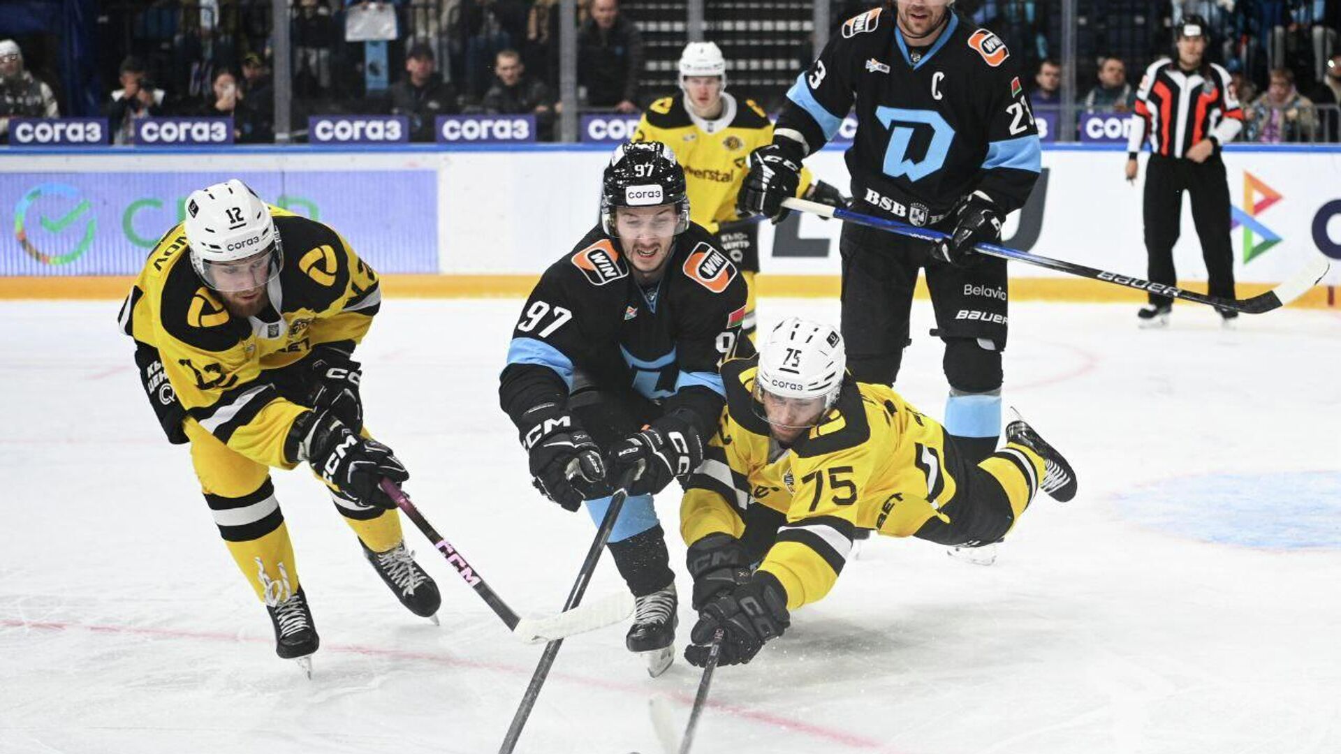 Минское «Динамо» уступило «Северстали» в гостевом матче КХЛ