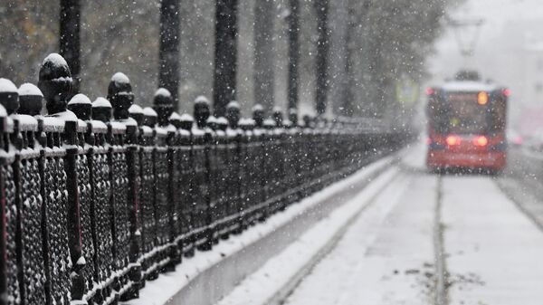 Занесенная снегом ограда - Sputnik Беларусь