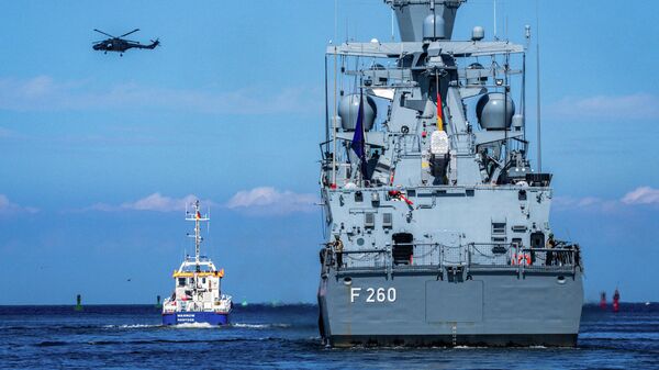 У рамках ваенных манеўраў Квадрыга-2025 у Літву па моры перакідваецца больш за 1000 адзінак ваеннай тэхнікі - Sputnik Беларусь