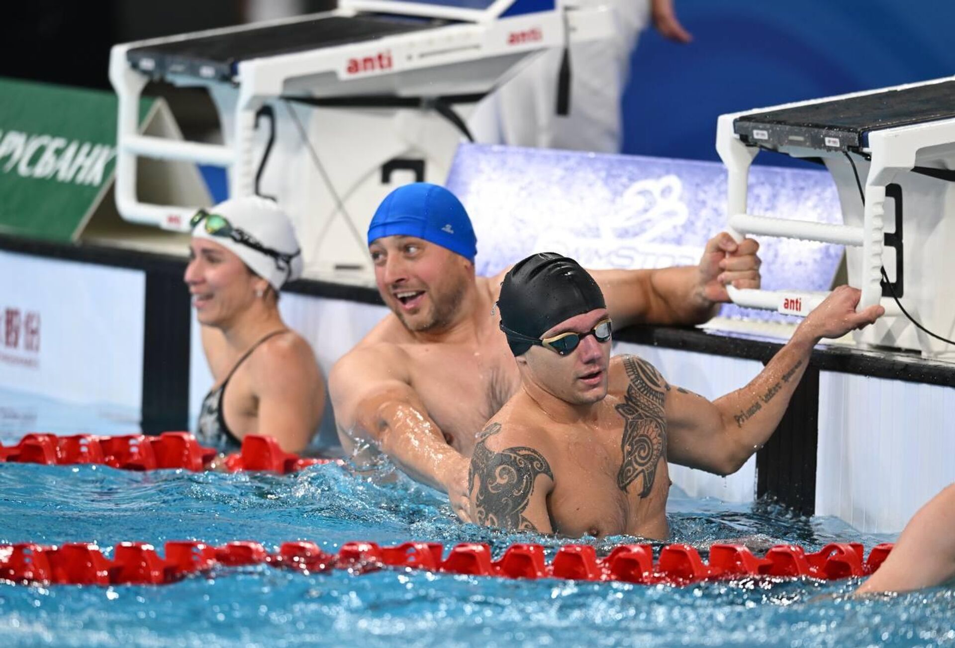 Медийный заплыв на Кубке сильнейших спортсменов по плаванию в Минске - Sputnik Беларусь, 1920, 20.11.2025