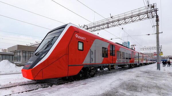 Электропоезд Финист, архивное фото - Sputnik Беларусь