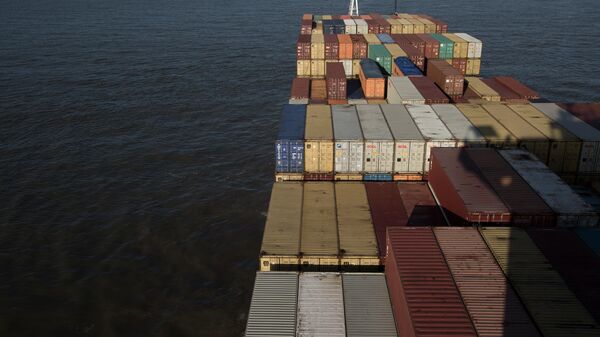 Грузовое судно в открытом море, архивное фото - Sputnik Беларусь