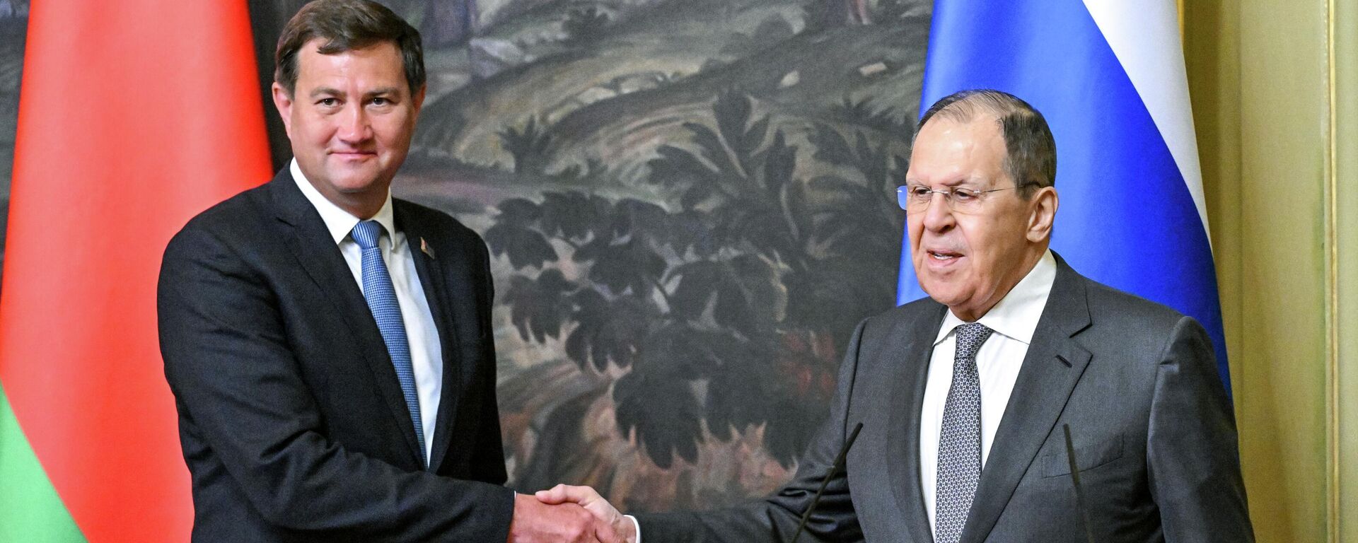 Прэс-канферэнцыя кіраўнікоў МЗС Беларусі і Расіі – трансляцыя - Sputnik Беларусь, 1920, 25.11.2025