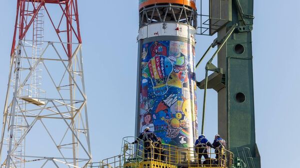 Ракету украсили детскими рисунками - Sputnik Беларусь