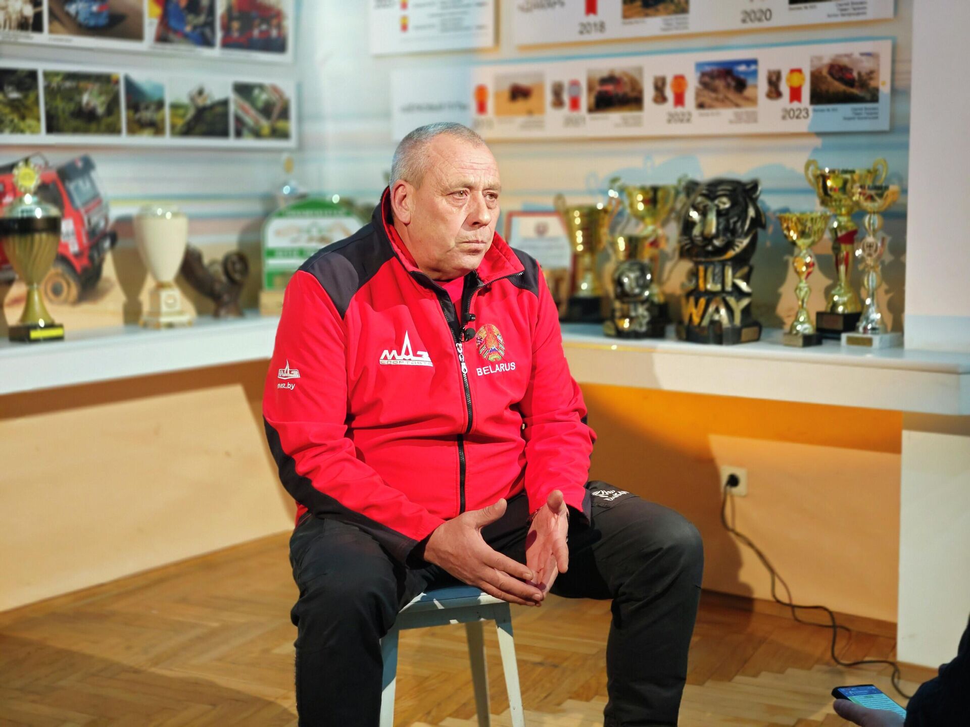 Один из первых пилотов команды МАЗ-СПОРТавто Александр Василевский