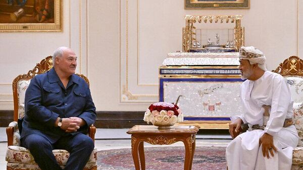 Перагаворы прэзідэнта Беларусі Аляксандра Лукашэнкі з султанам Амана Хайсамам бен Тарэкам Аль Саідам - Sputnik Беларусь
