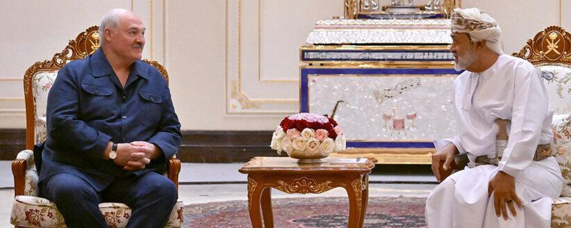Перагаворы прэзідэнта Беларусі Аляксандра Лукашэнкі з султанам Амана Хайсамам бен Тарэкам Аль Саідам - Sputnik Беларусь, 1920, 01.12.2025