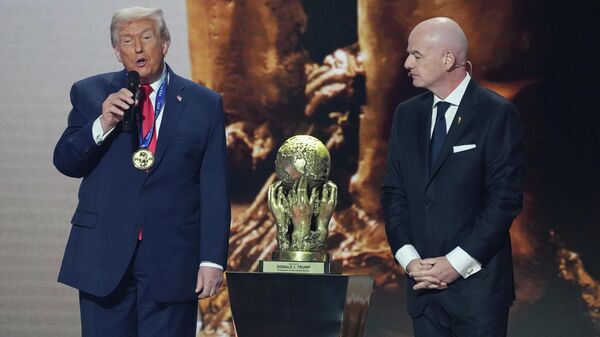 Джанни Инфантино и Дональд Трамп - Sputnik Беларусь