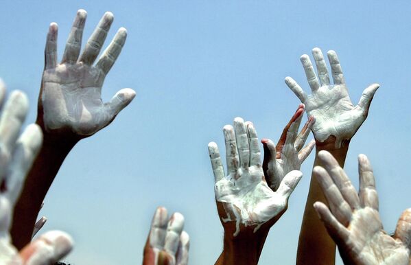 Христианская акция против войны в Ираке, проходившая в Мехико