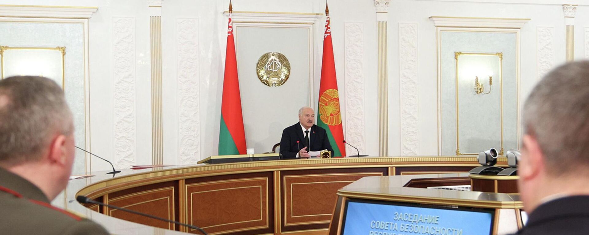 Прэзідэнт Беларусі Аляксандр Лукашэнка на пасяджэнні Савета бяспекі - Sputnik Беларусь, 1920, 09.12.2025