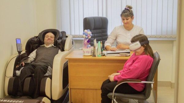 Массажный кабинет в новом отделении реабилитации и абилитации незрячих - Sputnik Беларусь