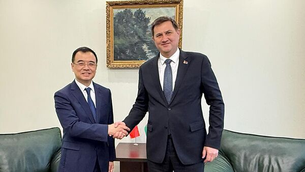 Встреча помощника главы МИД КНР Лю Биня с министром иностранных дел Беларуси Максимом Рыженковым - Sputnik Беларусь