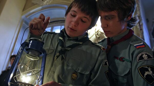 Акция Вифлеемский огонь в России, архивное фото - Sputnik Беларусь