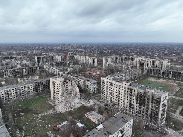 Освобожденный российскими военными Красноармейск в ДНР - Sputnik Беларусь